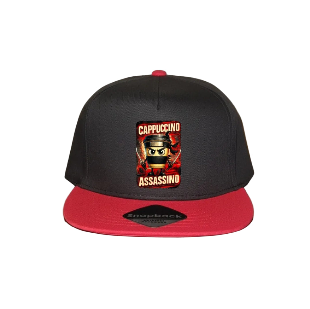 Red Snapback Cap Kids - Cappuccino Assassino - 6 Motifs to choose from
