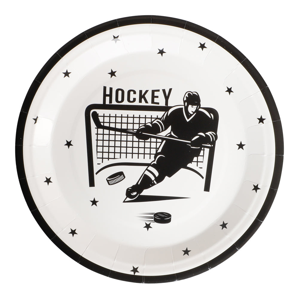Hockey - Pappertallrikar 8-pack