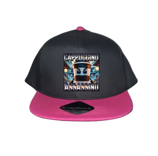 Pink Snapback Cap for Kids - Assassino Cappuccino - 6 Designs to Choose From