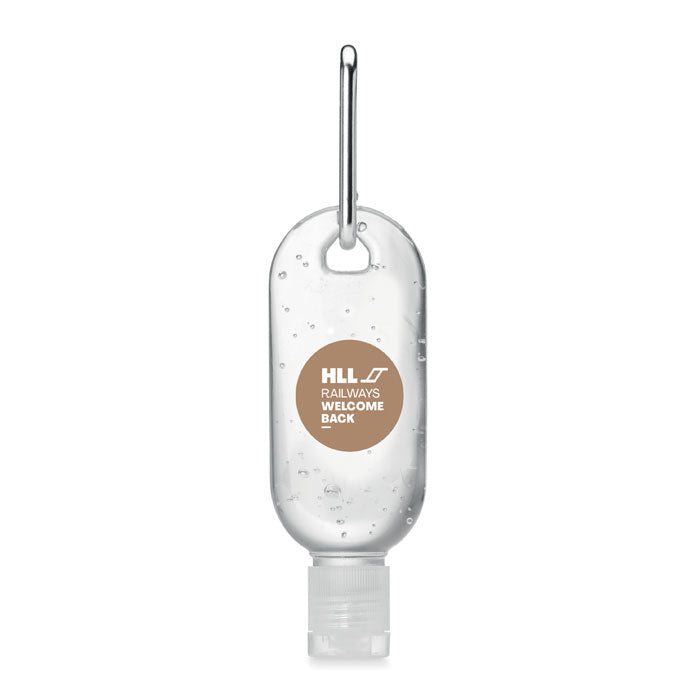 Alkoholfri handrengöringsgel 30 ml med karbinhake