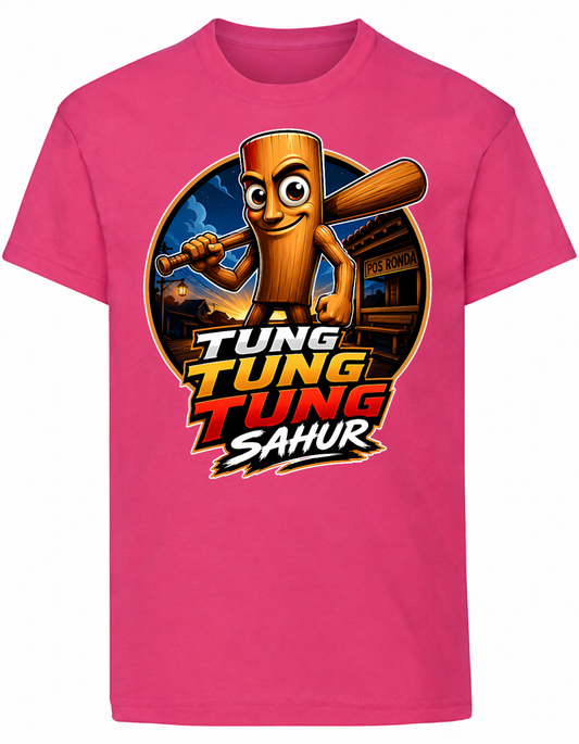 Tung Tung Tung Sahur Barn T-shirt – Brainrot-tröja