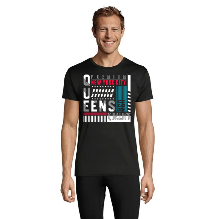 Queens T-shirt – grafiskt New York City-tryck