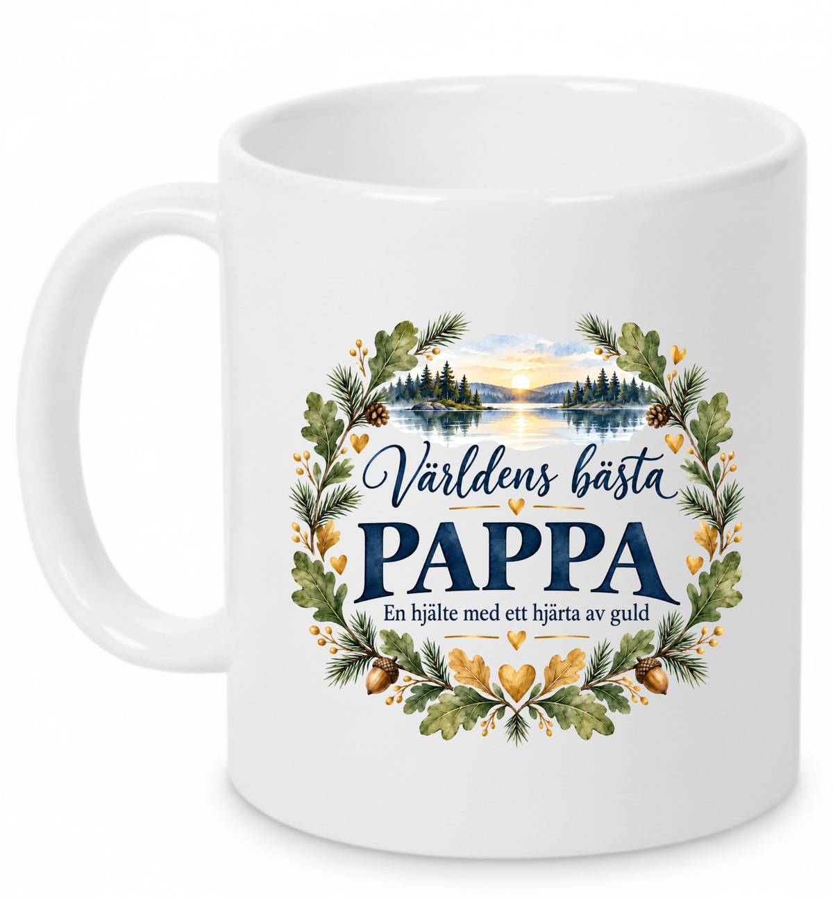 Mugg Världens bästa pappa – En hjälte med ett hjärta av guld