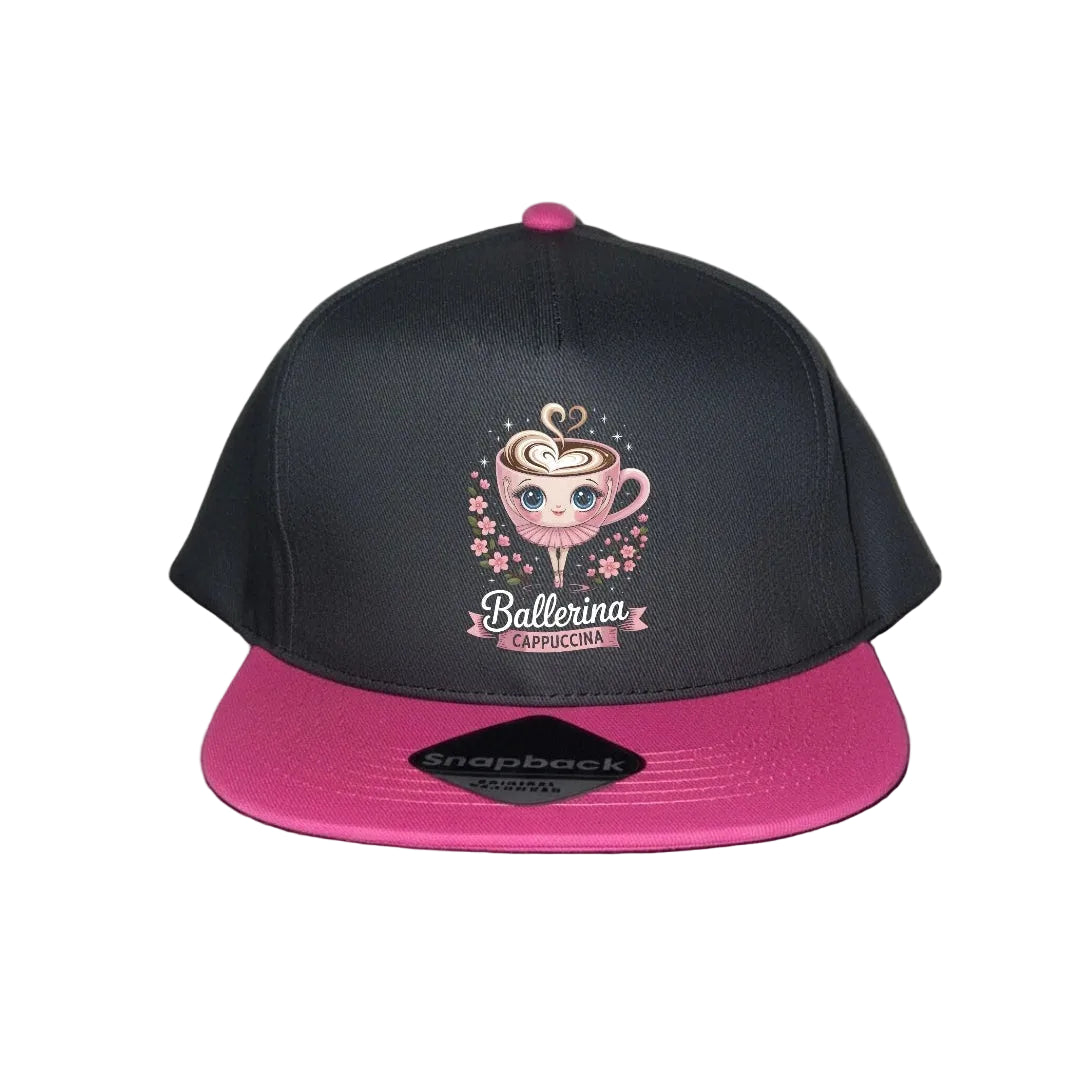 Pink Snapback Cap for Kids - Ballerina Cappuccina - 3 Designs to choose from