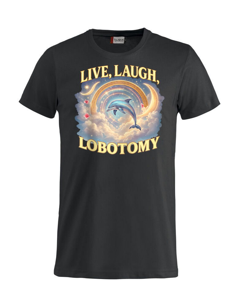 Brainrot T-shirt - Live Laugh Lobotomy