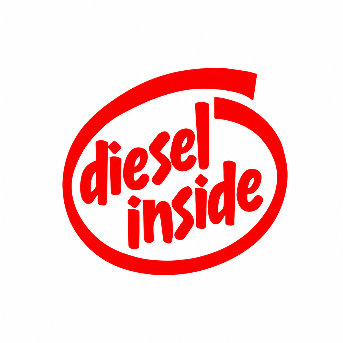 Diesel Inside – utskuren dekal