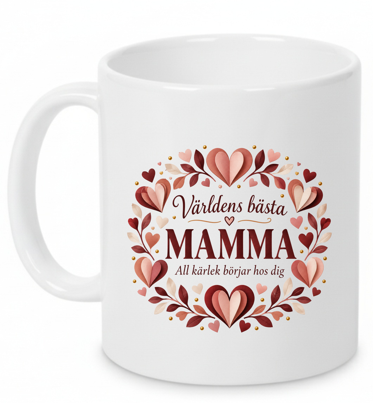 Mugg Världens bästa mamma – All kärlek börjar hos dig