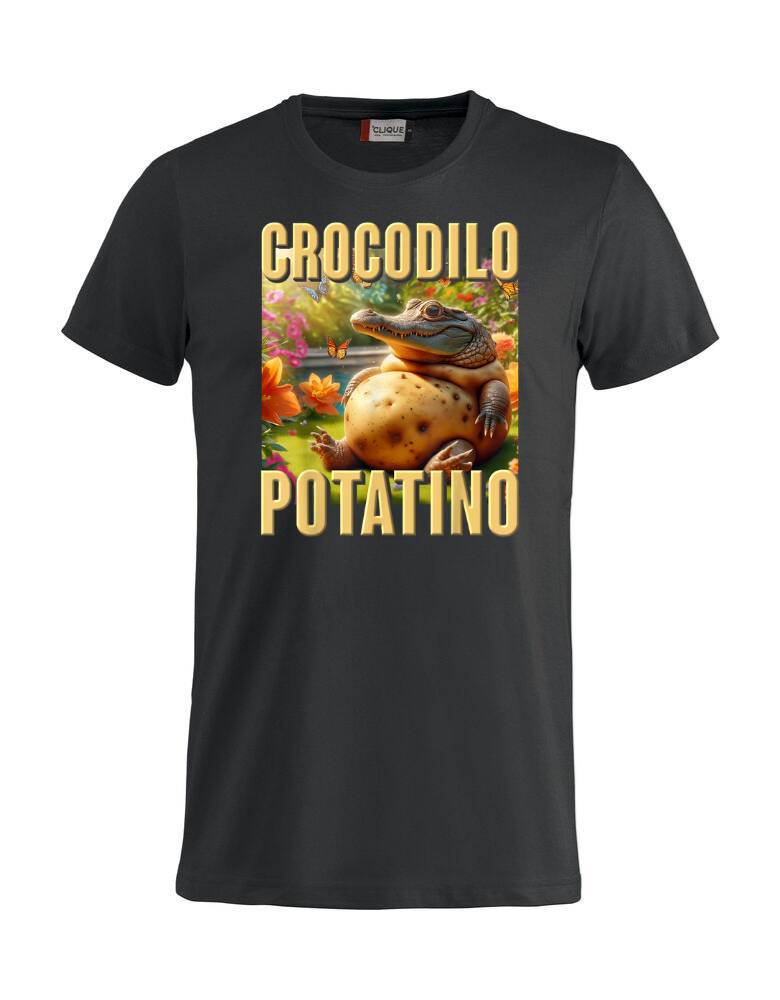Brainrot T-shirt - Crocodilo Potatino