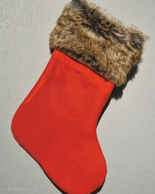 Röd julstrumpa