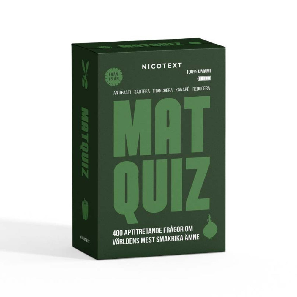 Matquiz – Frågespel med 400 frågor om mat