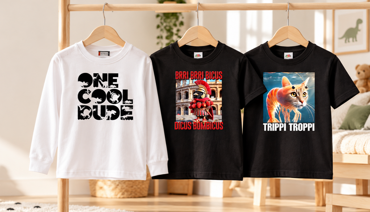 Barn-T-shirts och långärmade tröjor med tryck