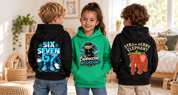 Barnsweatshirts och hoodies med tryck