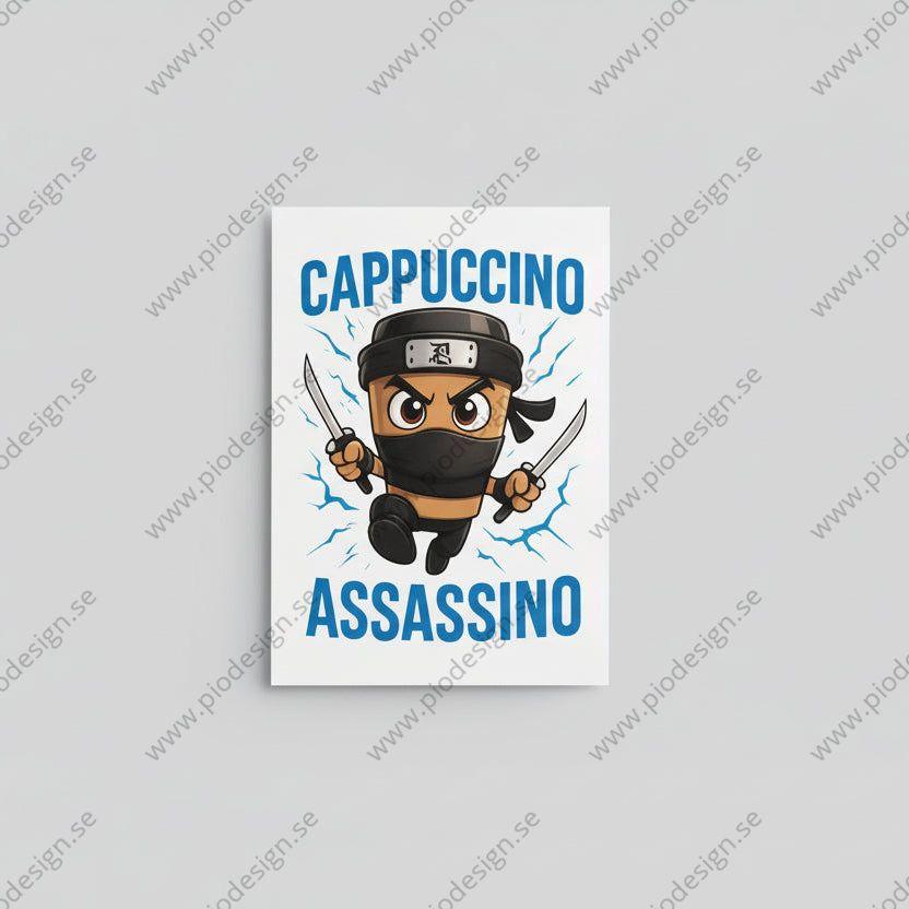 Cappuccino Assasino - Brainrot Posters A4
