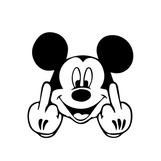 Decal - Fuck Off Mickey Mouse
