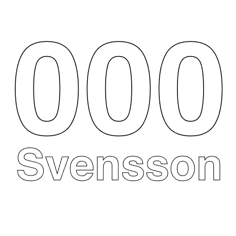 Dekalkitt Rallycross/Backe - Sidorutor bak enligt SBF