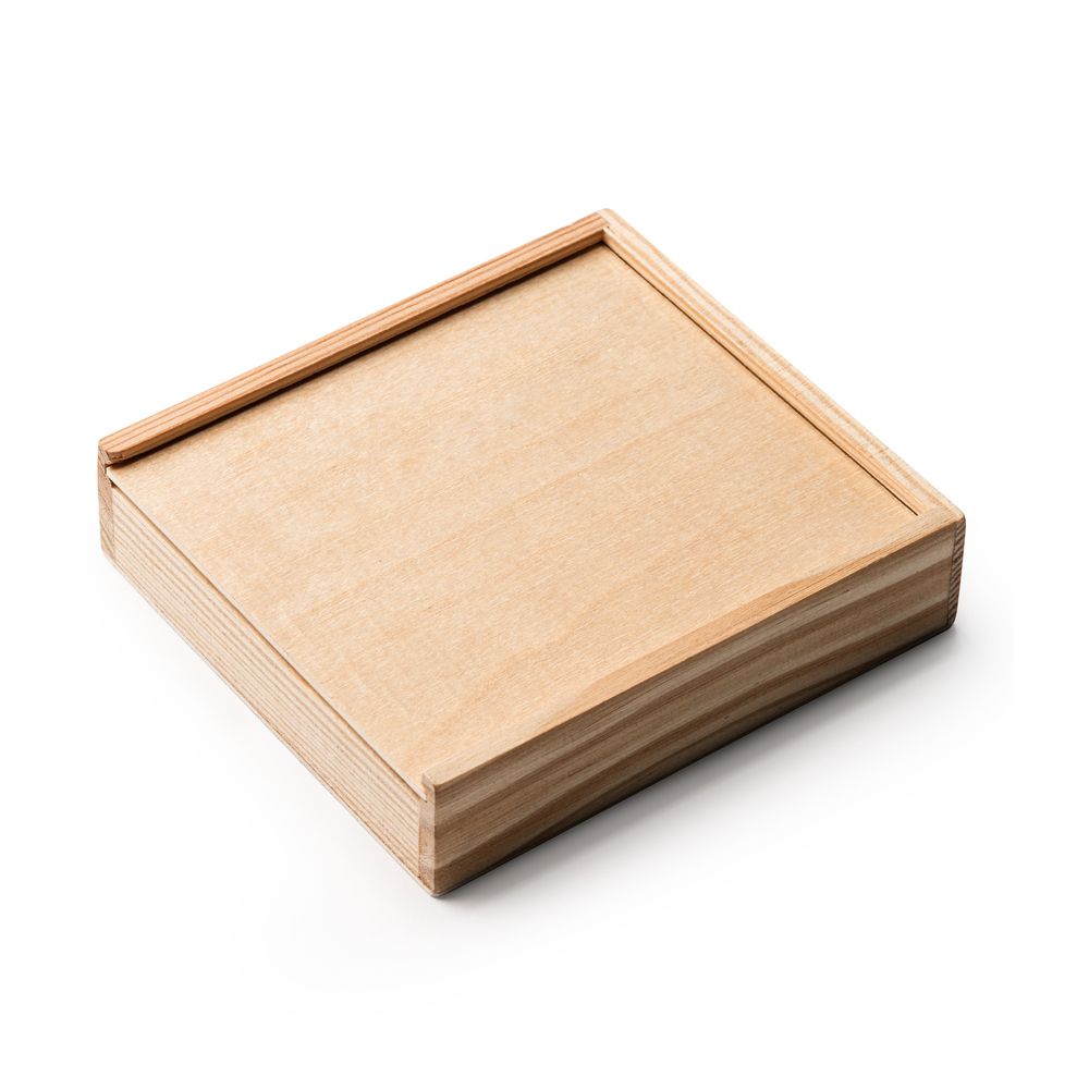 2-in-1 Wooden Game with Laser Engraving - Yatzy & Card Game