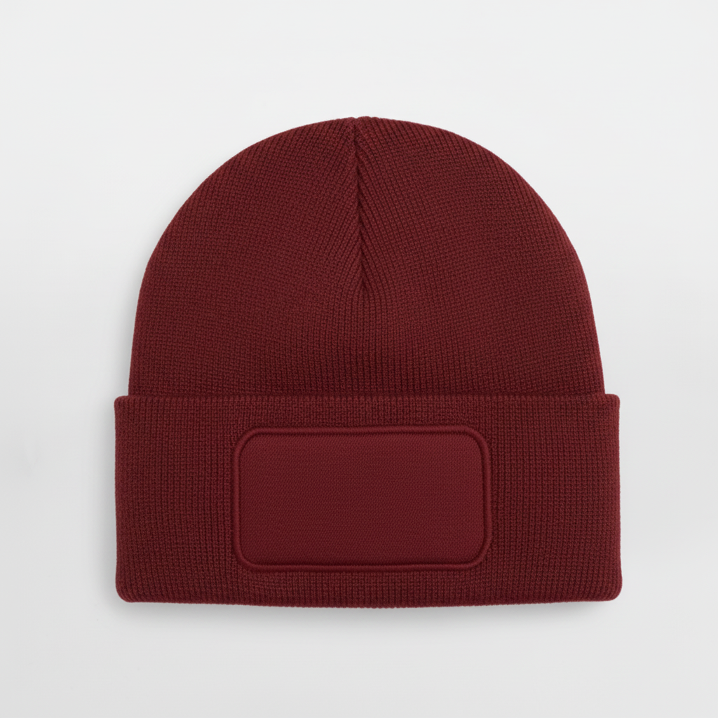 Burgundy beanie