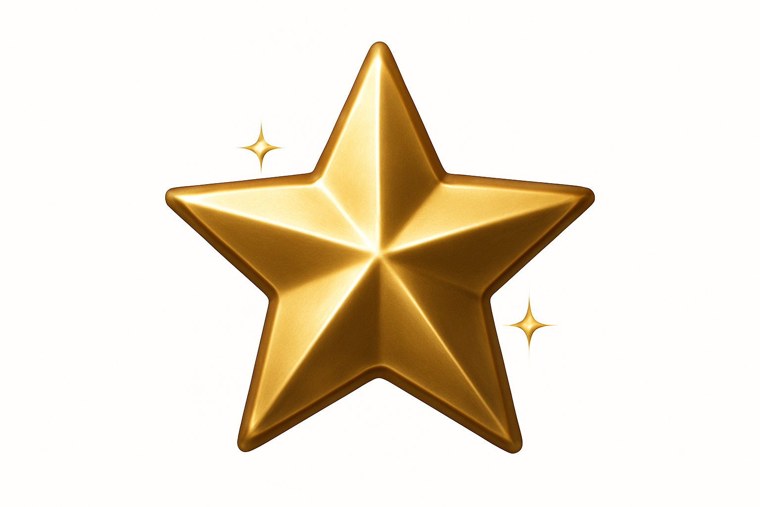 En stjärna som visar att produkterna är av bra kvalité