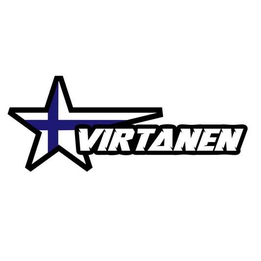Namndekal med Finlands flagga