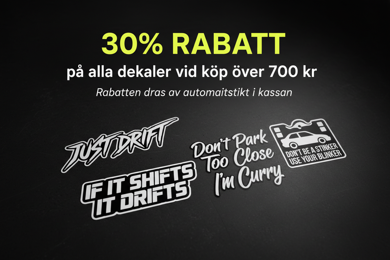 Kampanjbild – 30% rabatt på alla dekaler