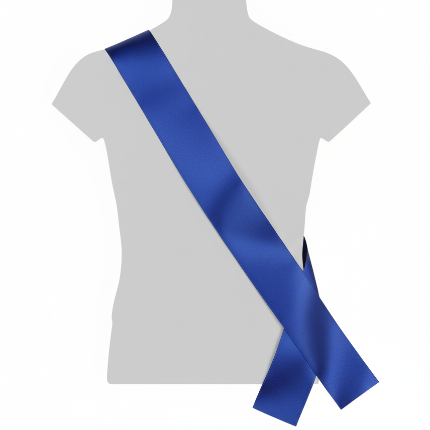 Ordensband på silhuett med raka kanter