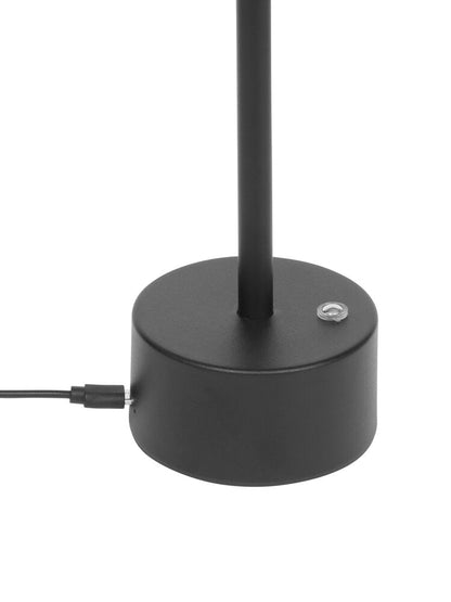 Orrefors Jernverk – Laddningsbar bordslampa svart, 35 cm