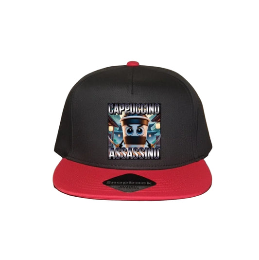 Red Snapback Cap Kids - Cappuccino Assassino - 6 Motifs to choose from