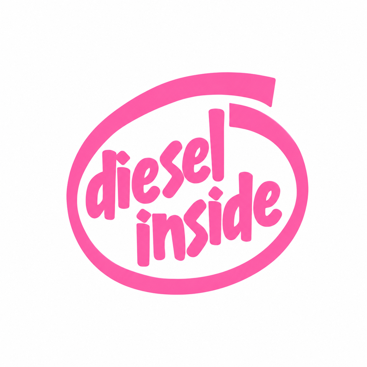 Diesel Inside – utskuren dekal