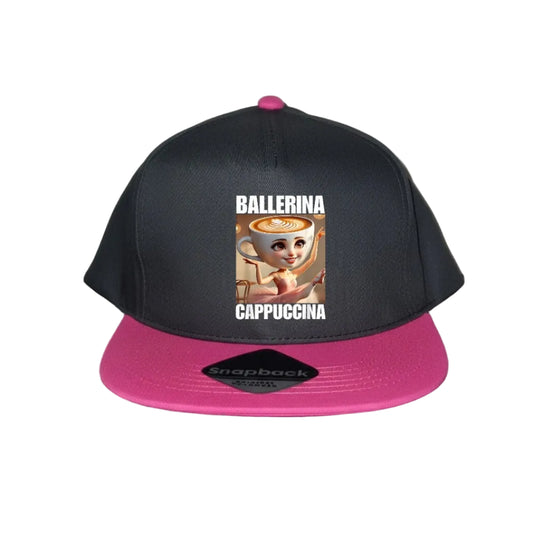 Pink Snapback Cap for Kids - Ballerina Cappuccina - 3 Designs to choose from