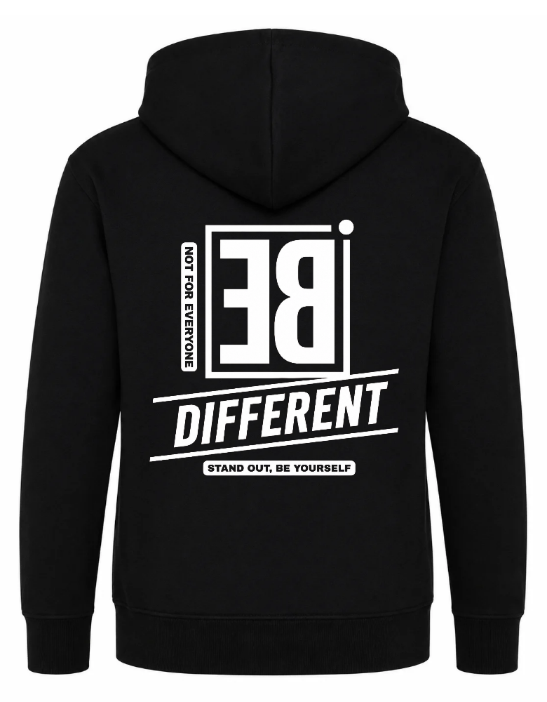 Barn Hoodie - Be Different, tryck bak