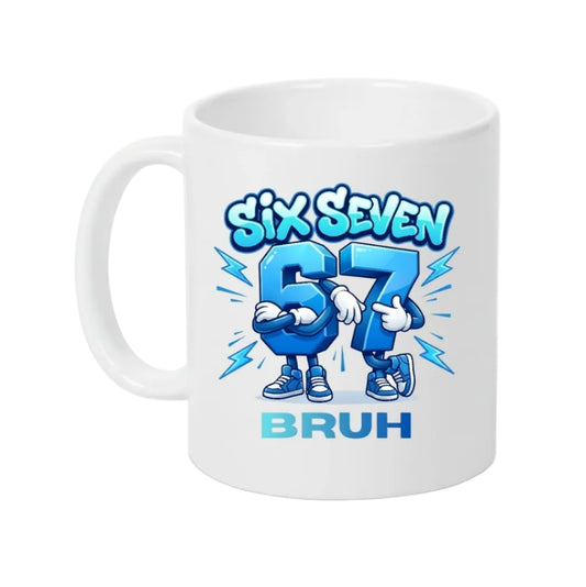 Brainrot Mug 325ml - Six Seven Bruh