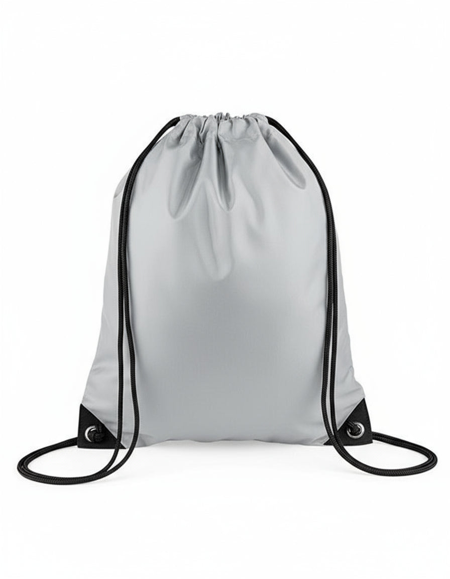 Ljusgrå gympapåse