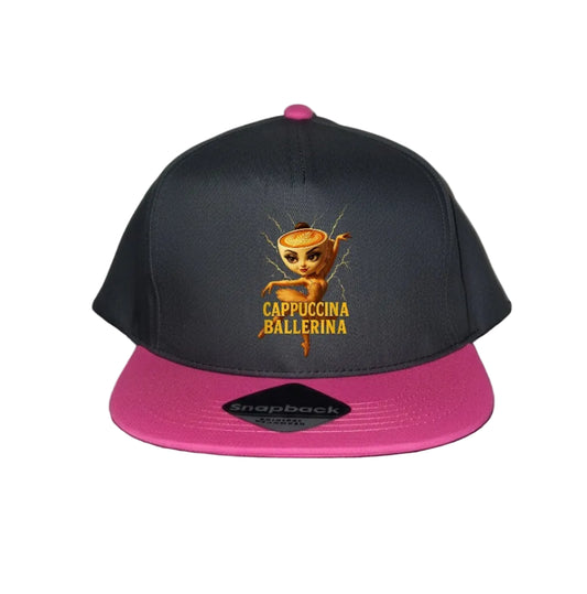 Pink Snapback Cap for Kids - Ballerina Cappuccina - 3 Designs to choose from