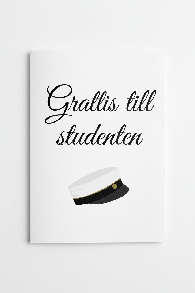 Gratulationskort - enkel