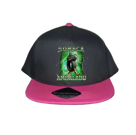 Pink Snapback Cap for Kids - Boneca Ambalabu - 3 Designs to choose from