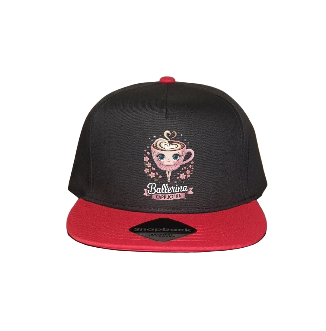 Snapback Cap Red Kids - Ballerina Cappuccina - 3 Motifs to choose from