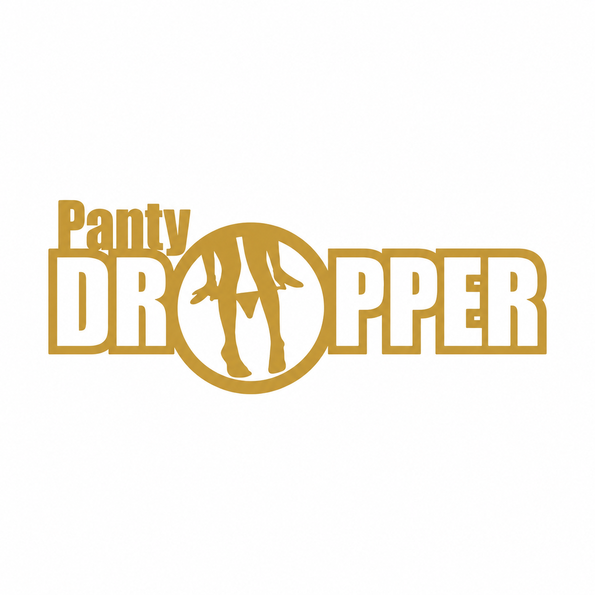 Panty Dropper med cirkelmotiv – utskuren dekal