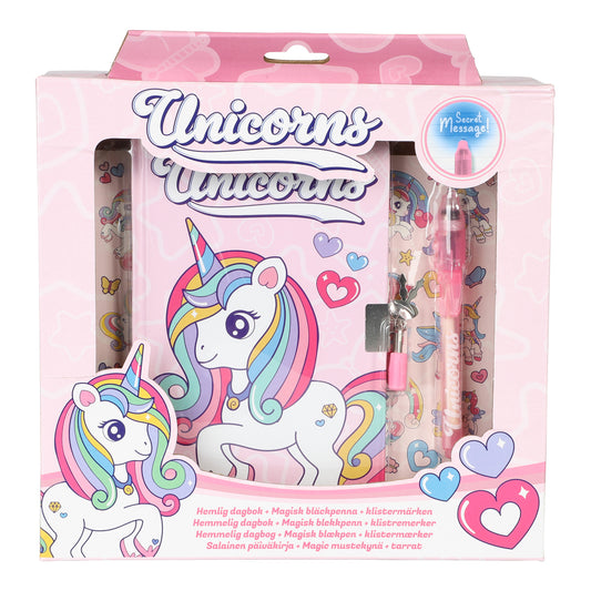 Dagbok med lås - Unicorn