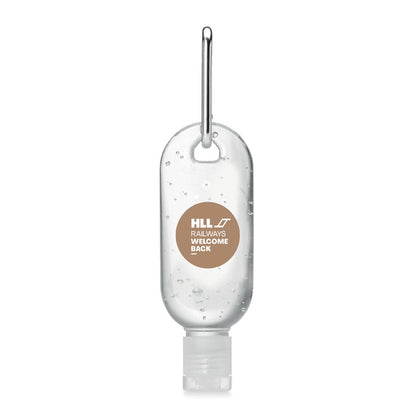 Alkoholfri handrengöringsgel 30 ml med karbinhake
