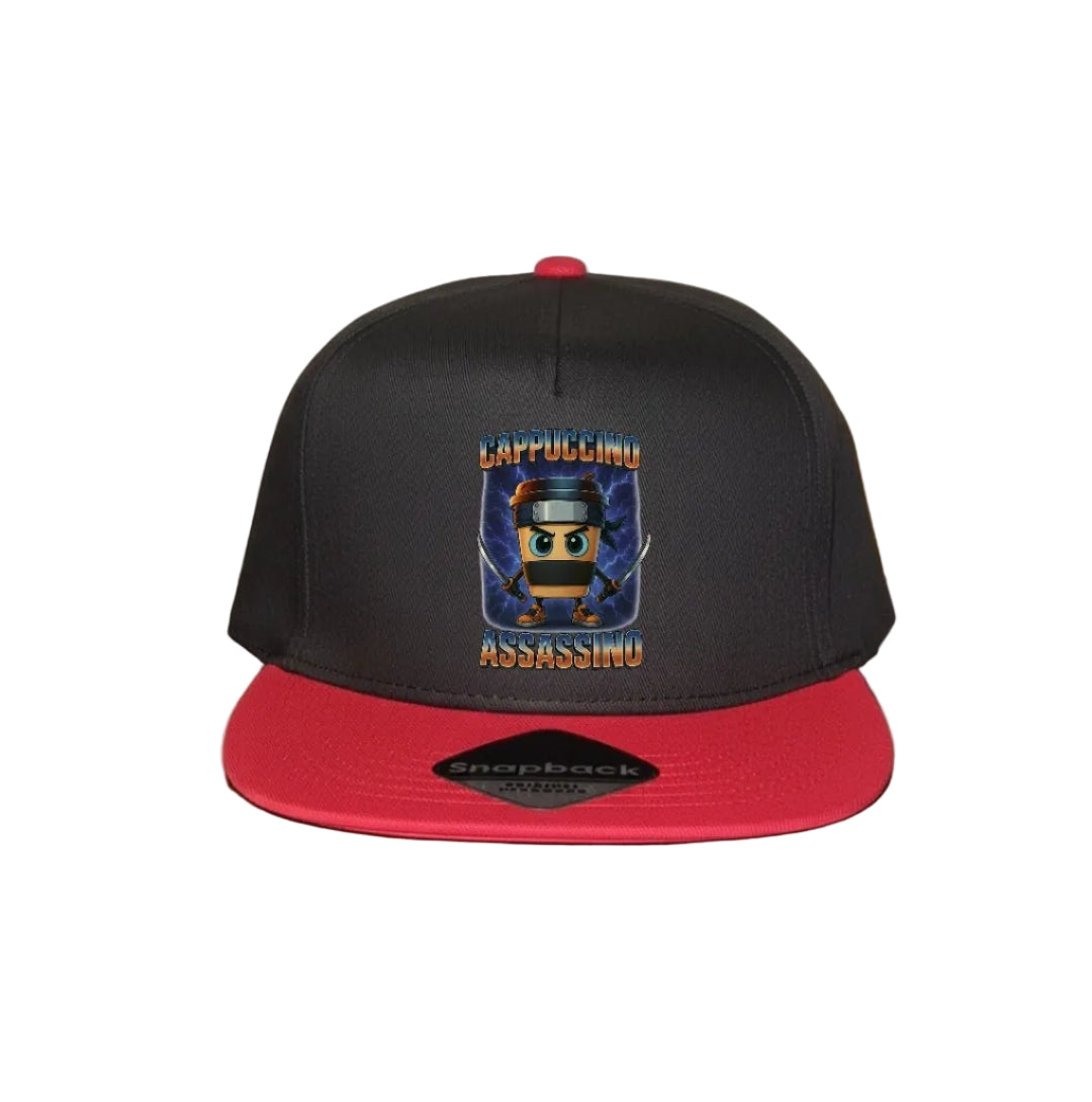 Red Snapback Cap Kids - Cappuccino Assassino - 6 Motifs to choose from