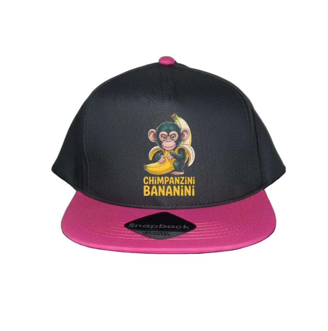 Pink Snapback Cap Kids - Chimpanzini Bananini - 5 Designs to Choose From
