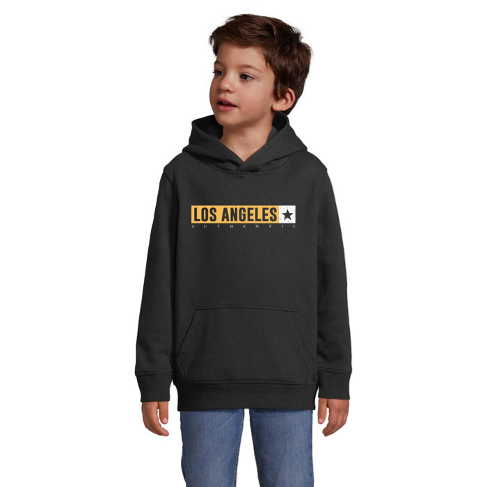 Barnhoodie med tryck – Los Angeles Authentic