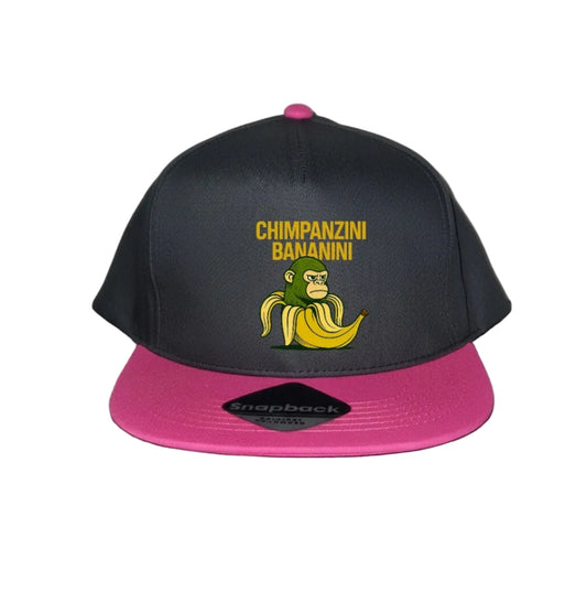 Pink Snapback Cap Kids - Chimpanzini Bananini - 5 Designs to Choose From