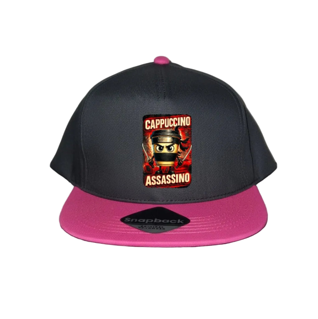 Pink Snapback Cap for Kids - Assassino Cappuccino - 6 Designs to Choose From