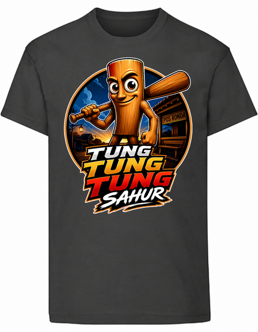 Tung Tung Tung Sahur Barn T-shirt – Brainrot-tröja