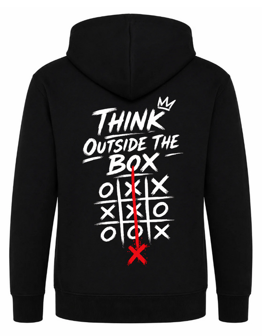 Barn Hoodie - Think out the box, tryck bak