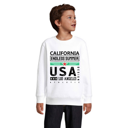 Sweatshirt för barn med tryck – California Endless Summer