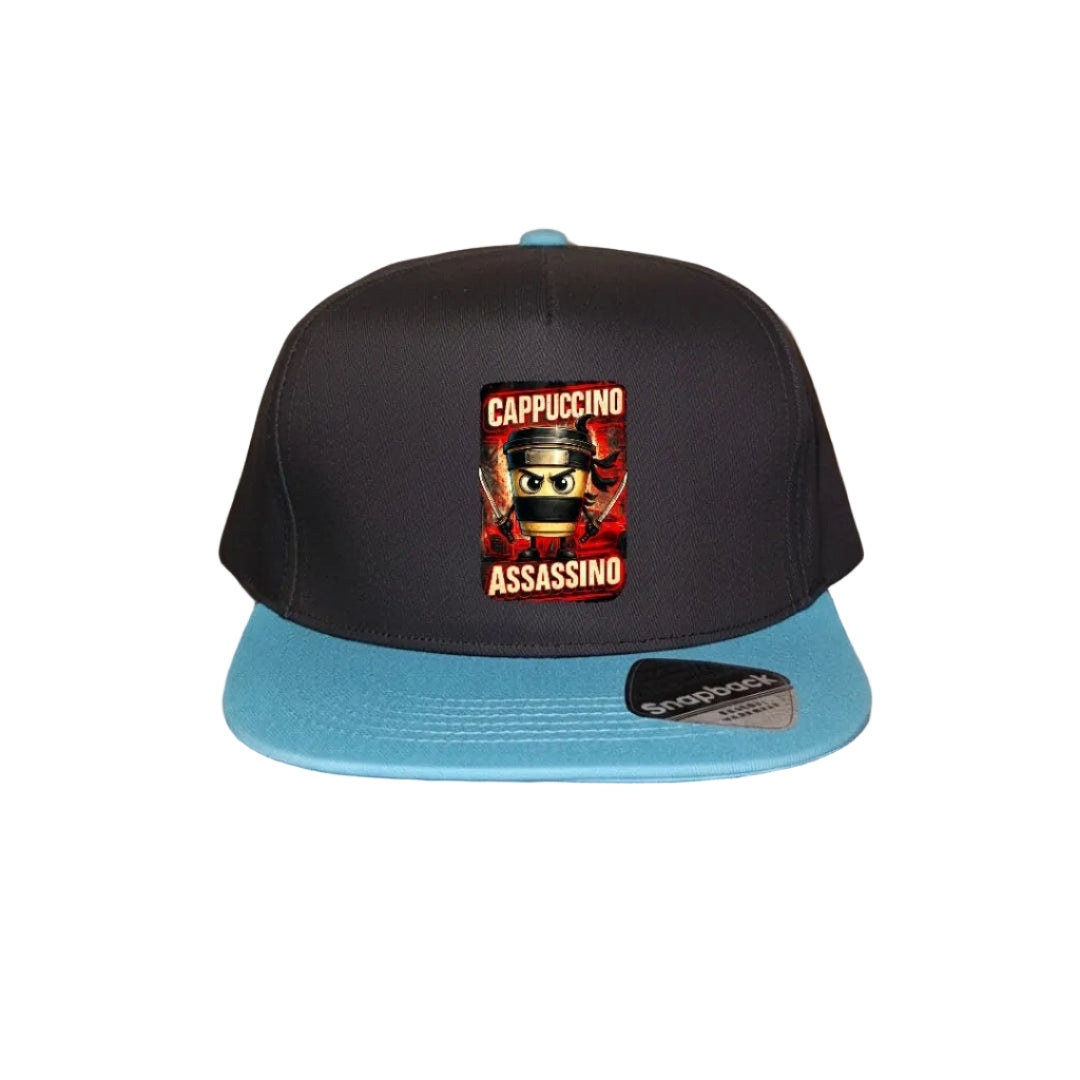Blue Snapback Cap for Kids - Assassino Cappuccino - 6 Designs to choose from