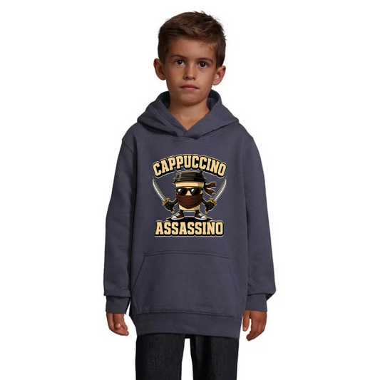 Cappuccino Assassino barnhoodie – välj bland 6 färger