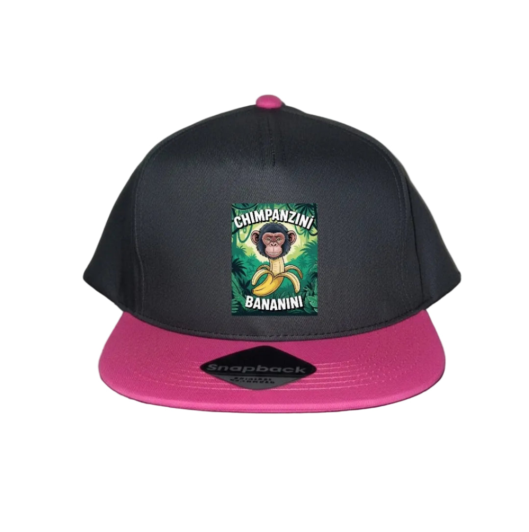 Pink Snapback Cap Kids - Chimpanzini Bananini - 5 Designs to Choose From